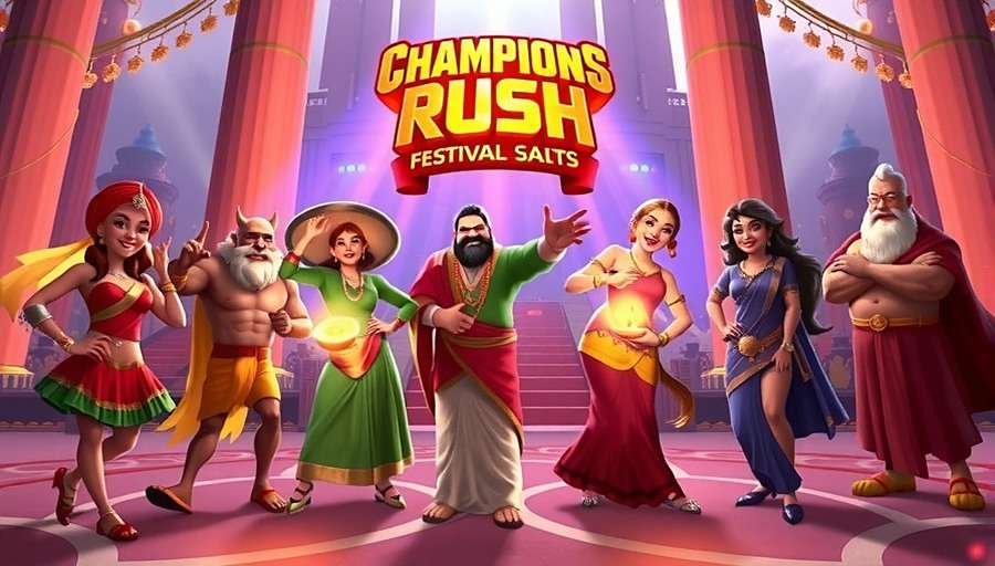 Champions Rush - Diwali Special Event Champions Rush festival event showing Diwali celebration with characters in traditional Indian attire